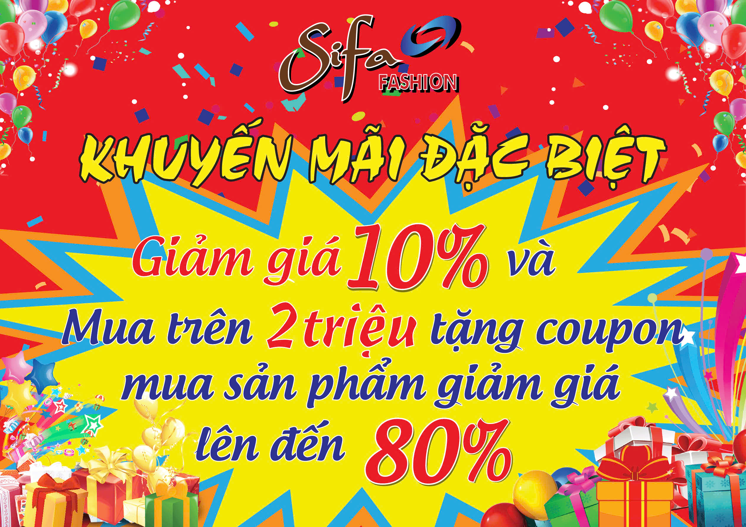 GIẢM GIÁ 10% VÀ TẶNG COUPON GIẢM GIÁ LÊN ĐẾN 80%