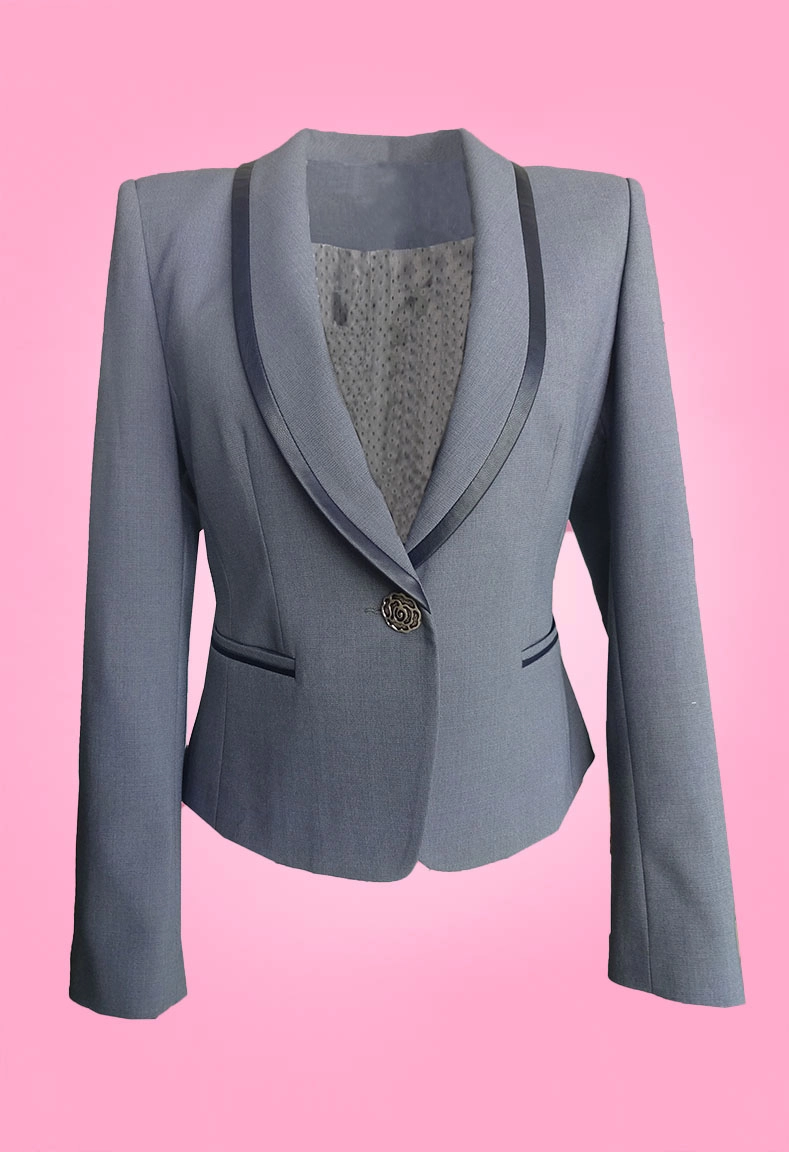 Áo vest cổ sam viền