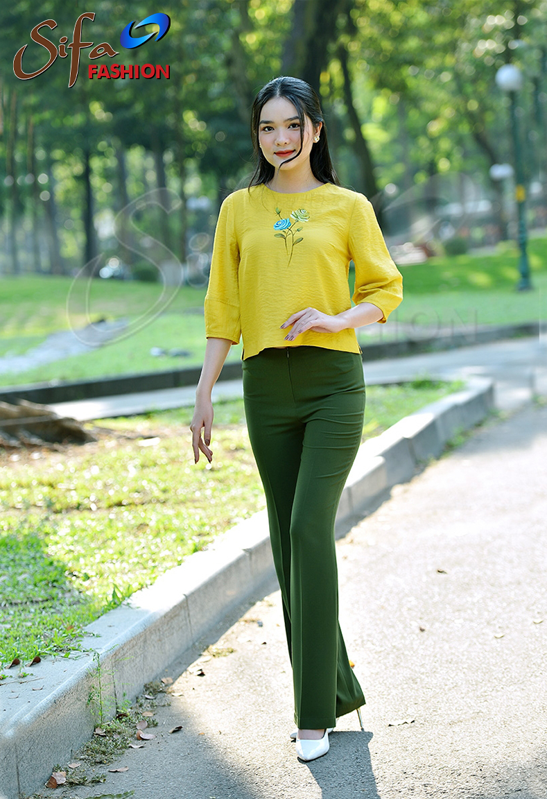 Áo tơ hoa vẽ tay
