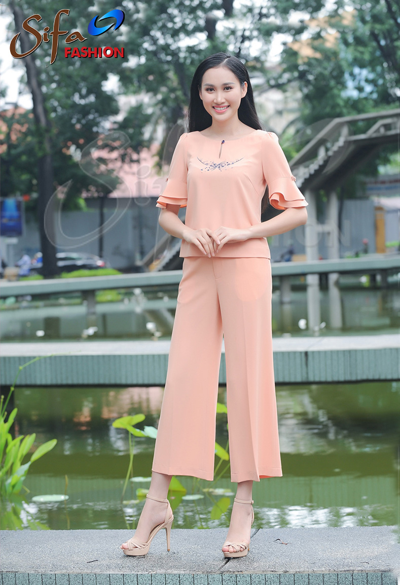 Bộ lụa in hoa
