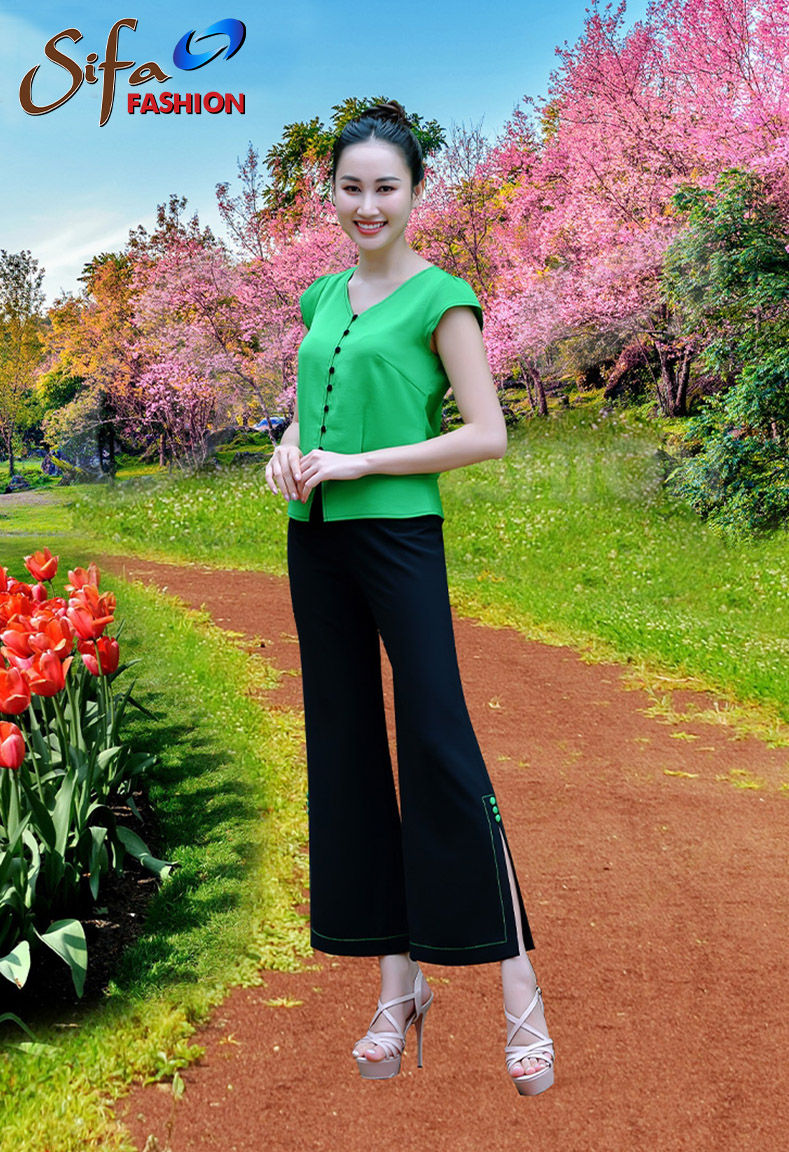 Bộ xốp cổ tim kết nút xinh