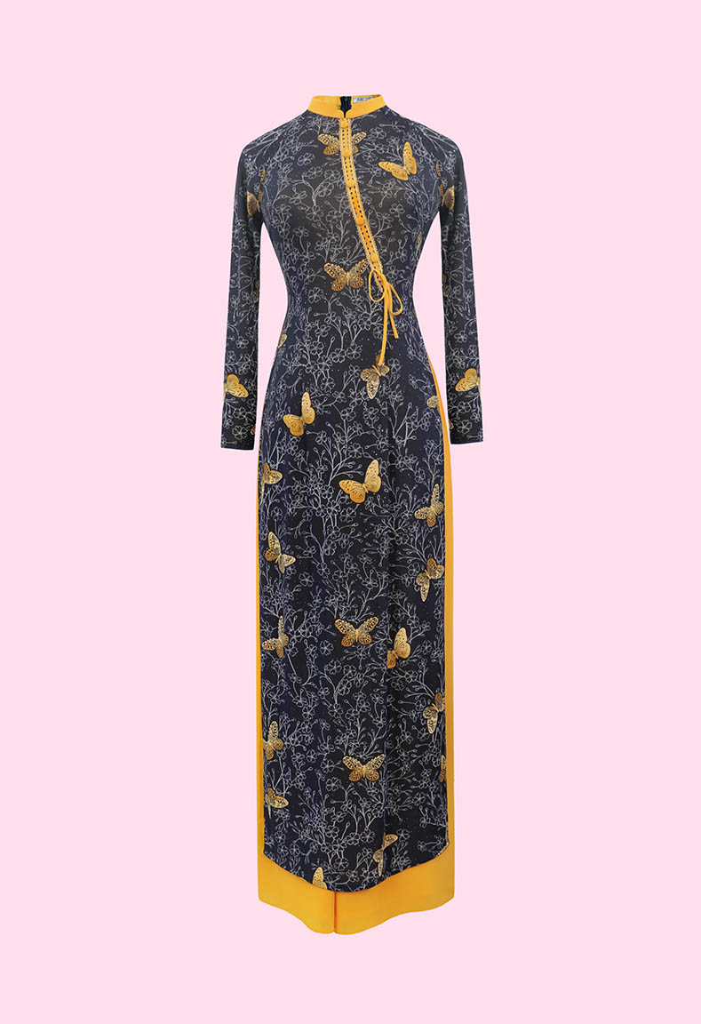 Áo dài phối ren