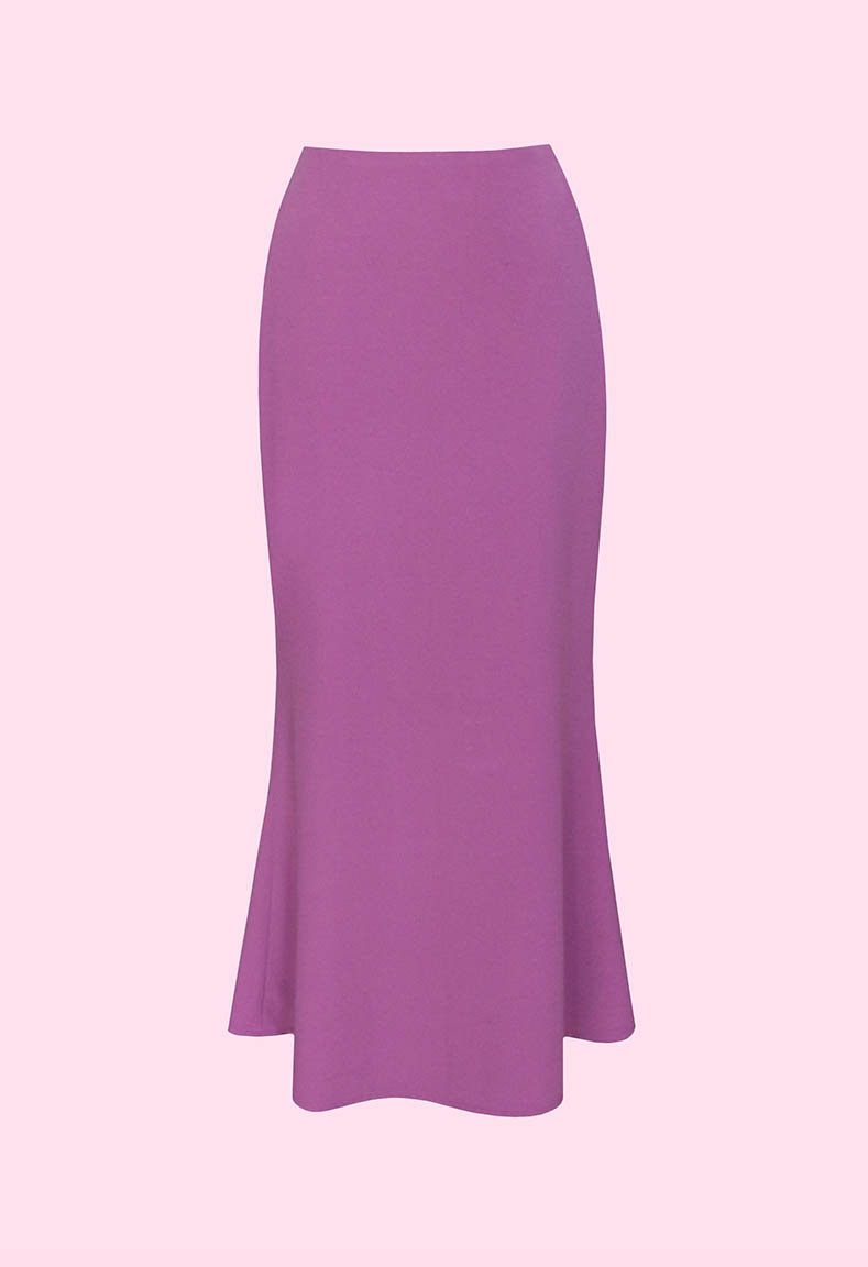 Bộ áo cổ tim lượn váy đuôi cá - Váy