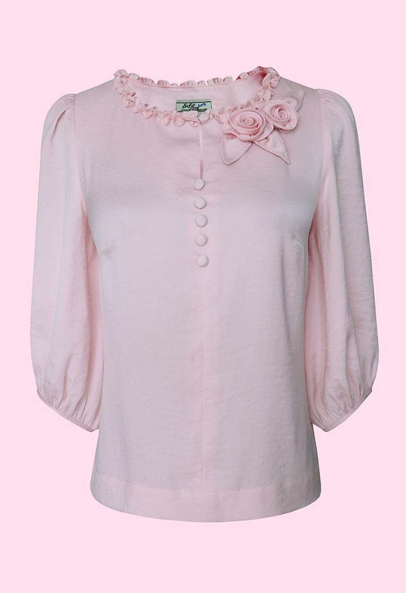 Áo cổ tròn điệu đà