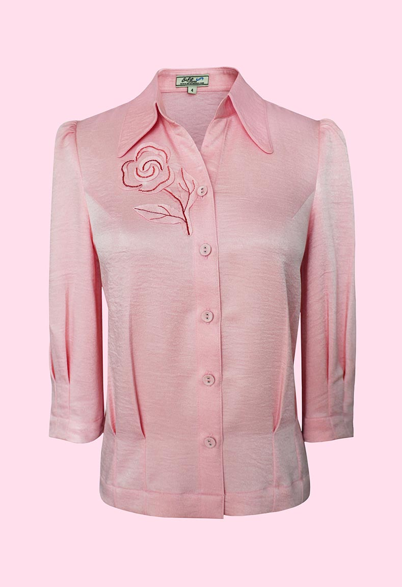 Áo sơ mi bo lai trẻ trung