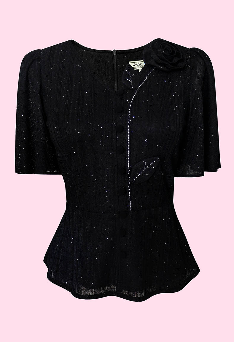 Bộ áo cổ tim  quần váy sang trọng - Áo