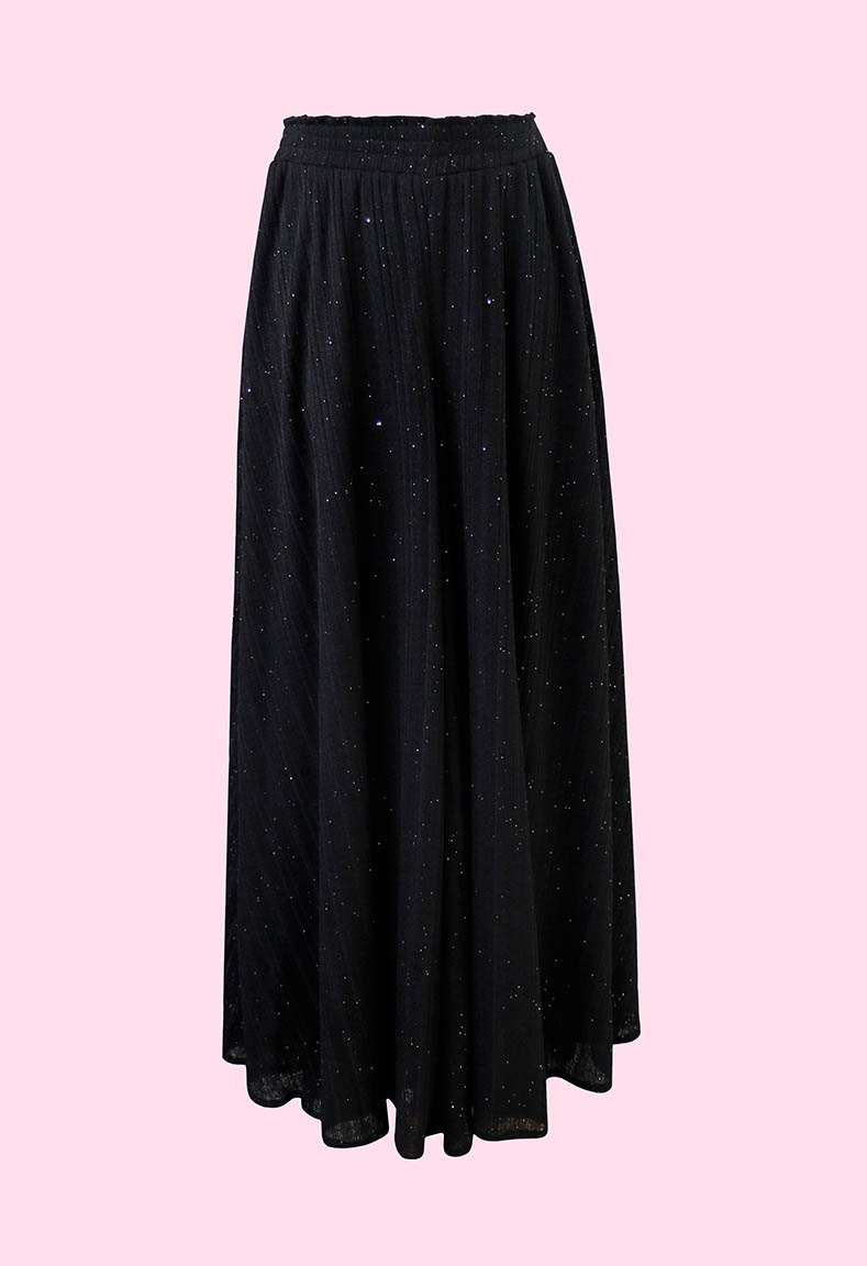 Bộ áo cổ tim quần váy sang trọng - Quần