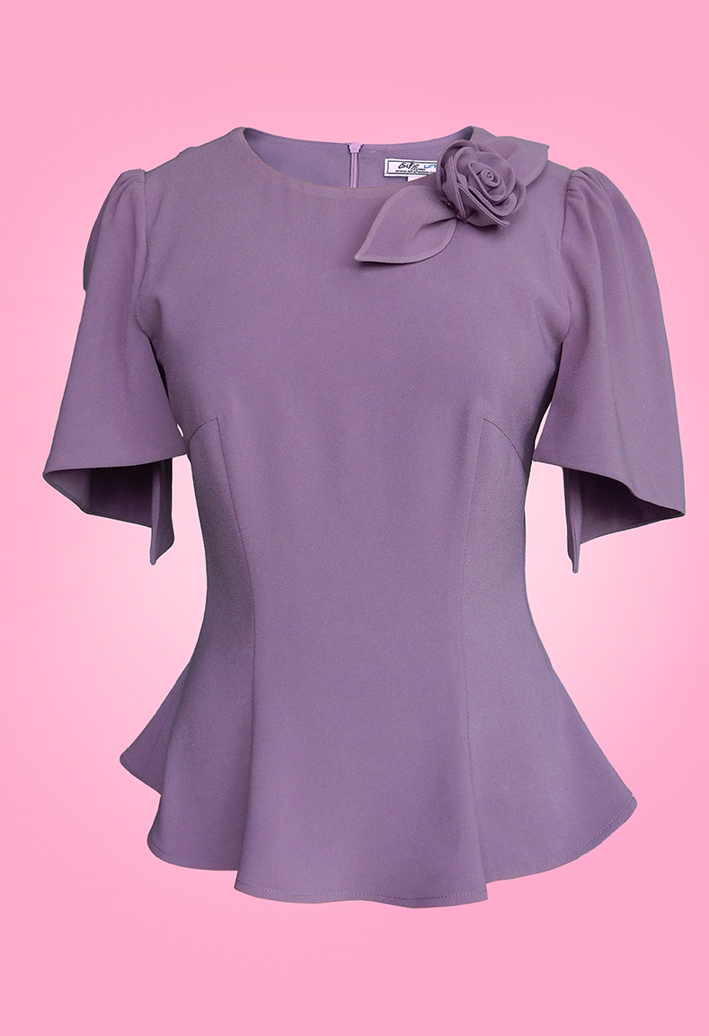 Áo cổ tròn tay lỡ xẻ