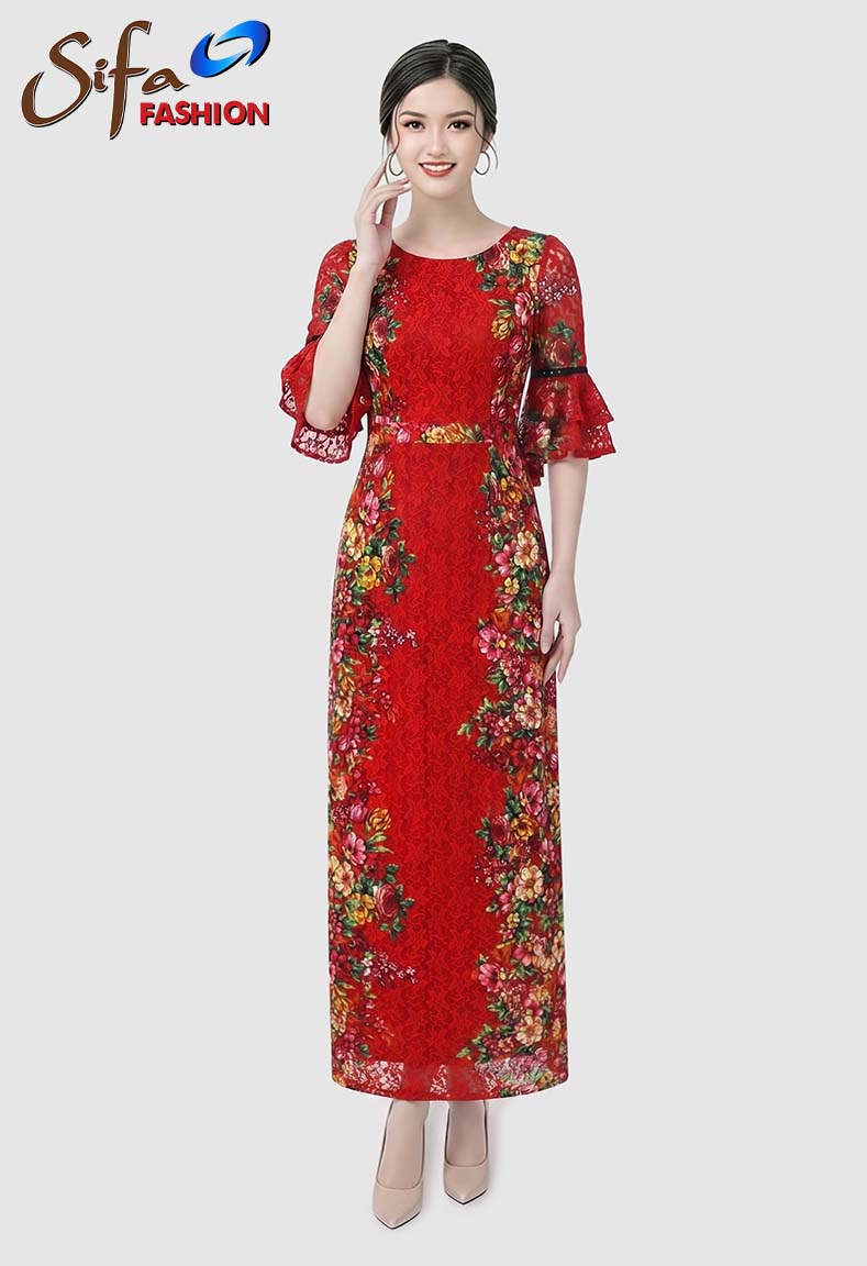 Đầm ren hoa dây