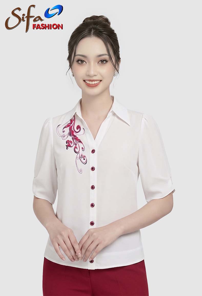 Áo lụa in hoa văn