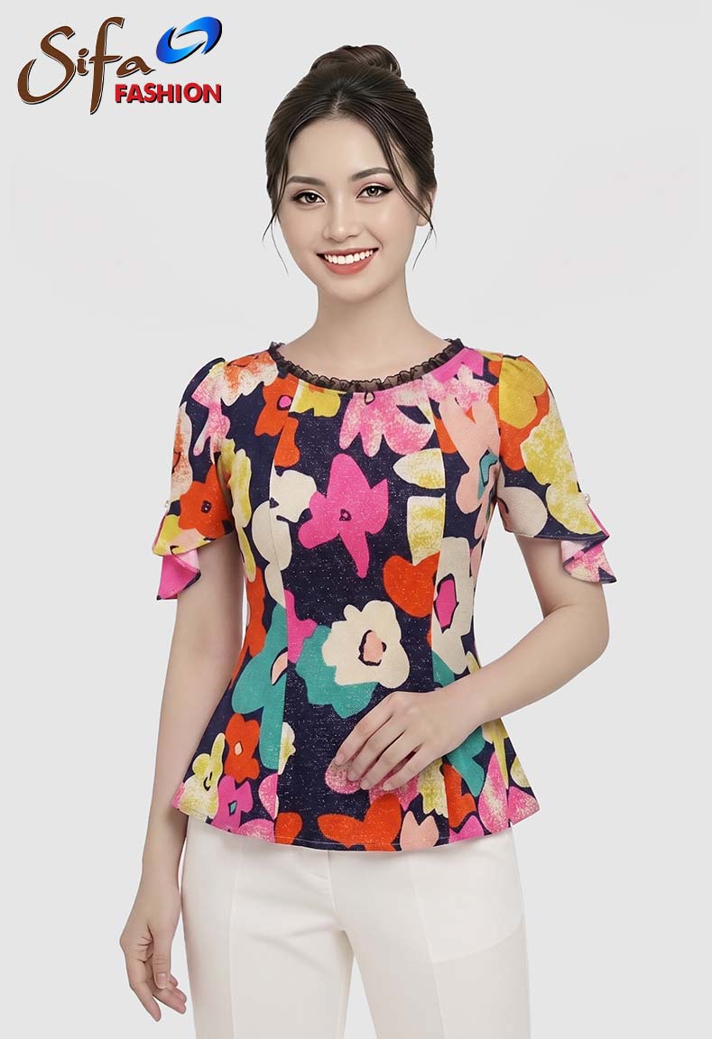 Áo cổ tròn