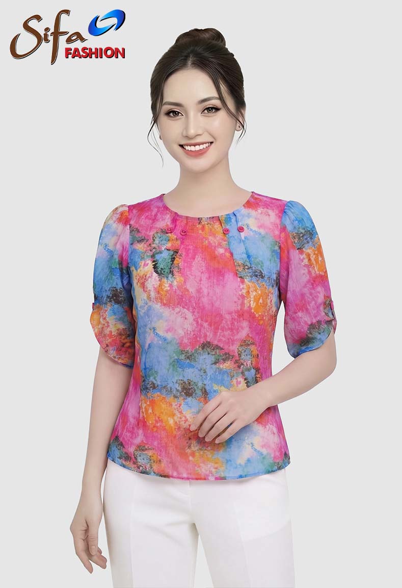 Áo cổ tròn
