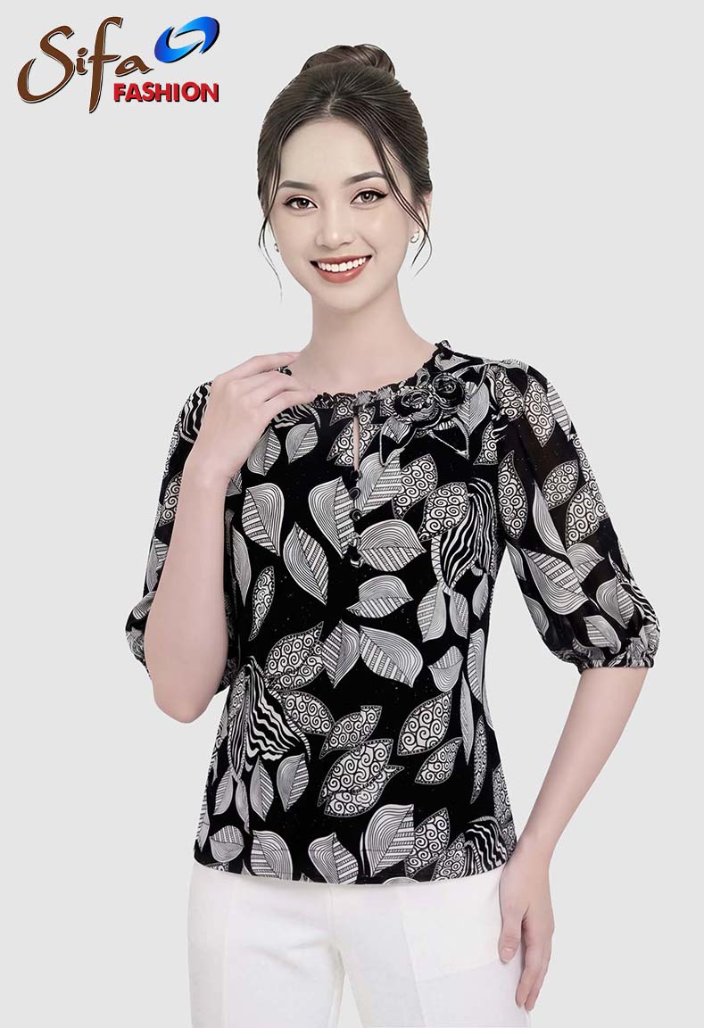 Áo cổ tròn